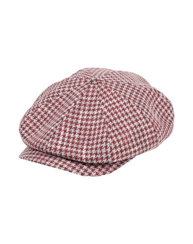 Borsalino Man Hat Brick Red Size L Cotton, Linen, Virgin Wool