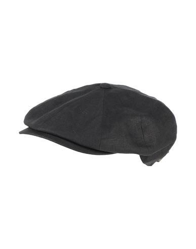 Borsalino Man Hat Black Size M Linen
