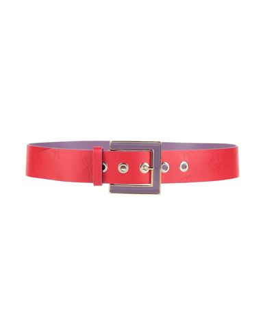 Missoni Woman Belt Red Size 30 Leather