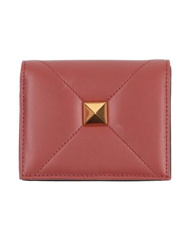 Shop Valentino Garavani Woman Wallet Brown Size - Leather