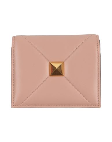 Shop Valentino Garavani Woman Wallet Light Brown Size - Leather In Beige