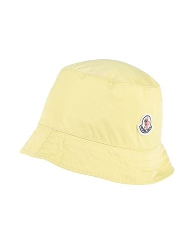 Shop Moncler Woman Hat Yellow Size L Polyester