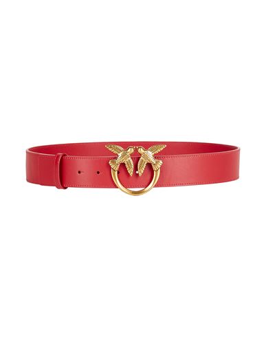 Shop Pinko Woman Belt Red Size 36 Leather