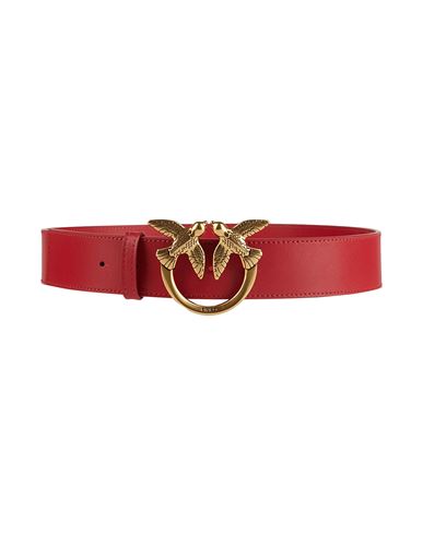 Shop Pinko Woman Belt Red Size 32 Leather