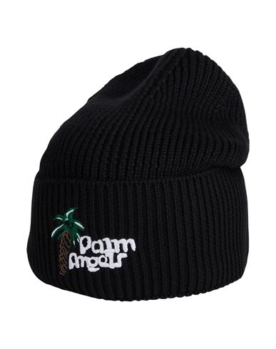 Palm Angels Man Hat Black Size Onesize Wool, Acrylic