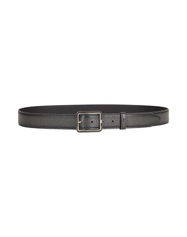 Shop Montblanc Man Belt Lead Size Onesize Leather In Grey
