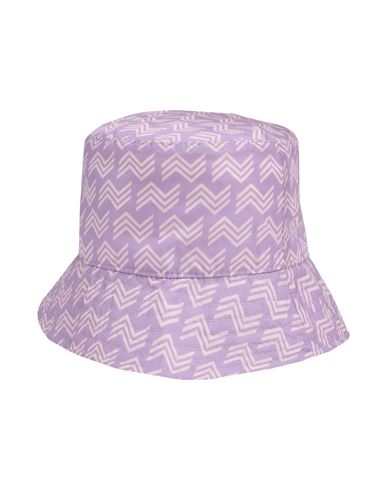 Shop Missoni Woman Hat Lilac Size Onesize Polyamide In Purple