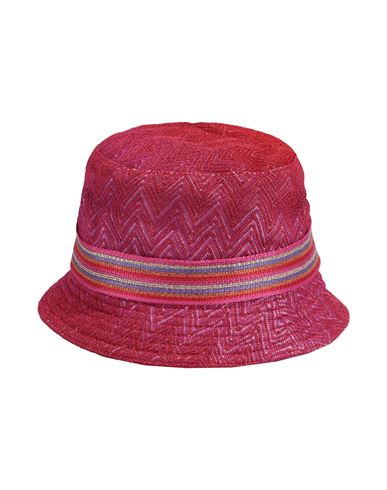 Shop Missoni Woman Hat Garnet Size Onesize Viscose, Polyester In Red