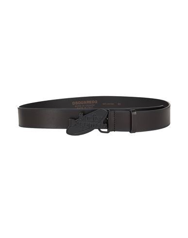 Dsquared2 Man Belt Black Size 39.5 Leather