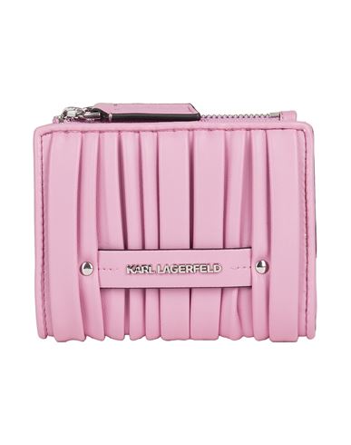 Karl Lagerfeld Woman Wallet Lilac Size - Recycled Polyurethane In Pink