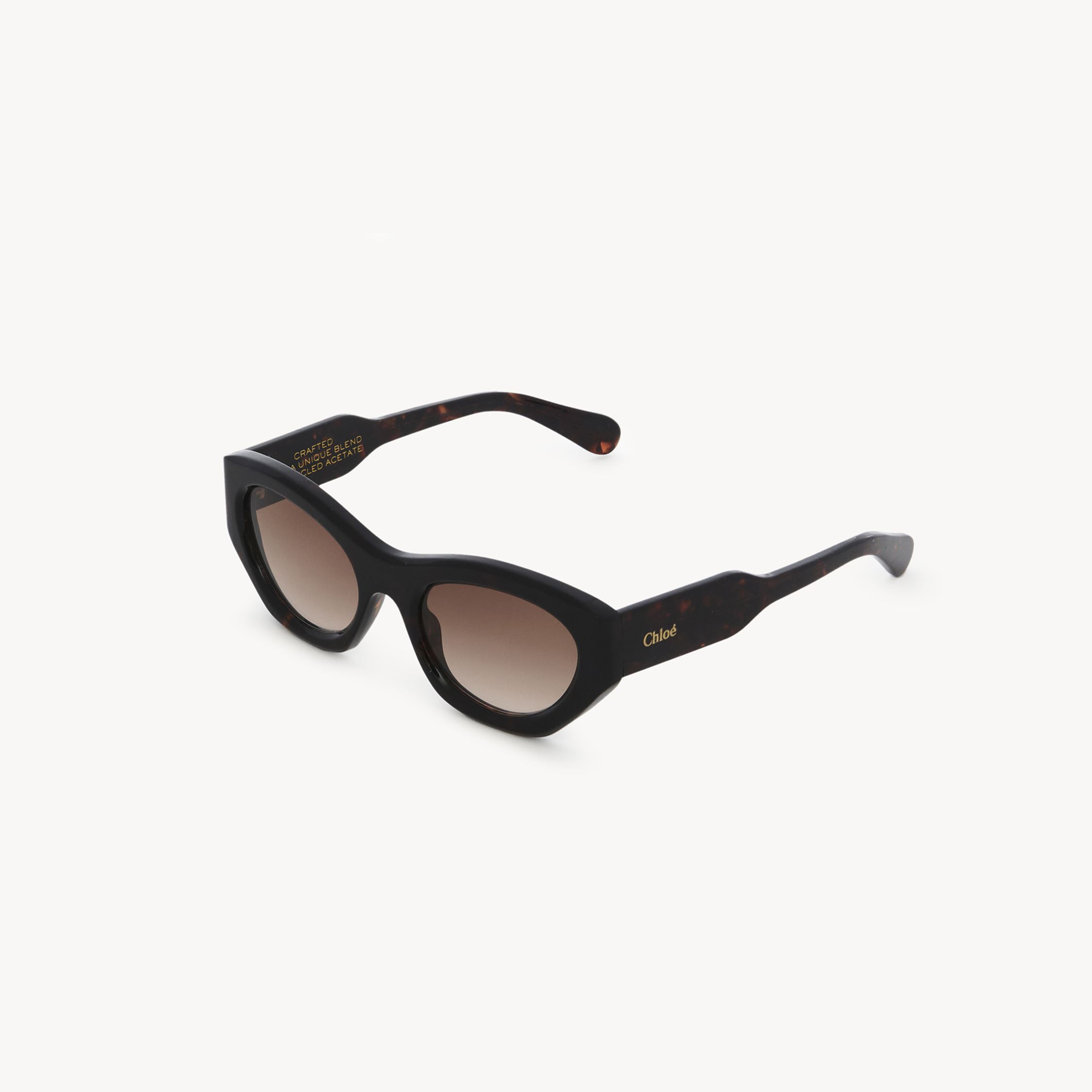Chloé Gayia Sunglasses Brown Size Onesize Acetate In Brown