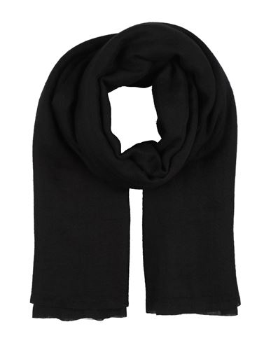 Shop Rochas Woman Scarf Black Size - Cashmere, Wool