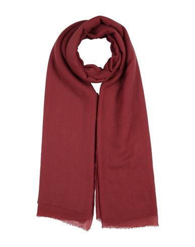 Shop Rochas Woman Scarf Rust Size - Cashmere, Wool In Red