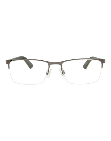Shop Puma Square-frame Metal Optical Frames Man Eyeglass Frame Grey Size 56 Metal