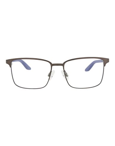 Shop Puma Square-frame Metal Optical Frames Man Eyeglass Frame Grey Size 52 Metal