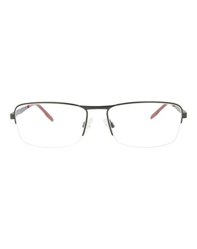 Shop Puma Square-frame Metal Optical Frames Man Eyeglass Frame Grey Size 59 Metal