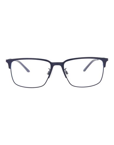 Shop Puma Square-frame Metal Optical Frames Man Eyeglass Frame Blue Size 56 Metal