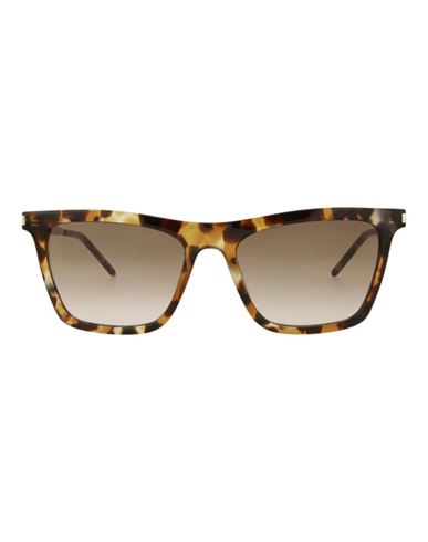 Shop Saint Laurent Square-frame Acetate Sunglasses Woman Sunglasses Multicolored Size 55 Acetate In Fantasy