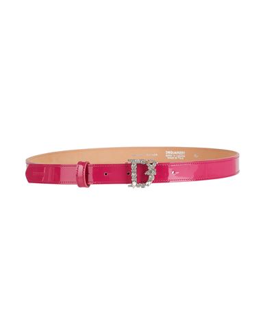 Shop Dsquared2 Woman Belt Fuchsia Size 34 Leather In Pink