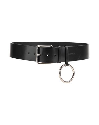 Shop Dsquared2 Woman Belt Black Size 28 Leather