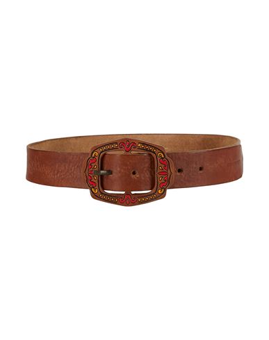 Shop Dsquared2 Woman Belt Tan Size 32 Leather In Brown