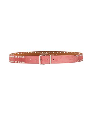 Shop Dsquared2 Man Belt Pink Size 38 Leather