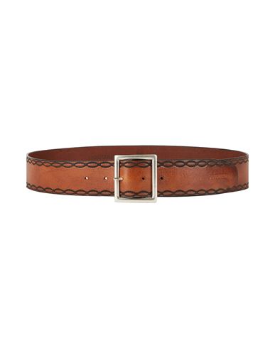 Shop Dsquared2 Man Belt Tan Size 36 Leather In Brown