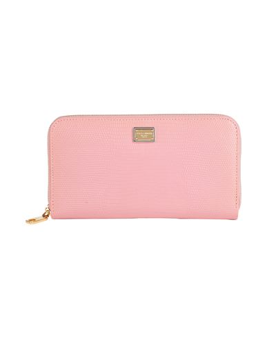 Shop Dolce & Gabbana Woman Wallet Pink Size - Calfskin
