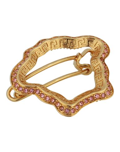 Versace Crystal Embellished Medusa Head Barrette Woman Hair Accessory Multicolored Size - Metallic F In Fantasy
