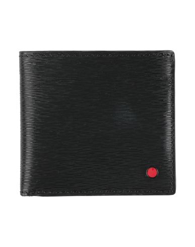 Kiton Man Wallet Black Size - Calfskin