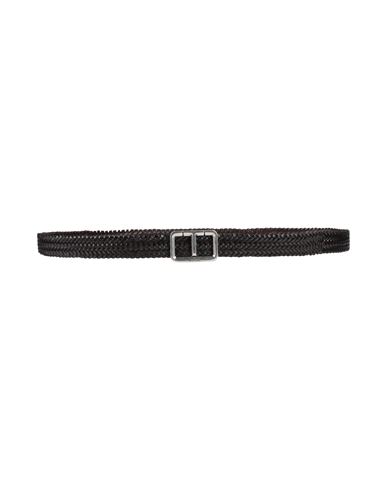 Tom Ford Man Belt Dark Brown Size 45.5 Leather