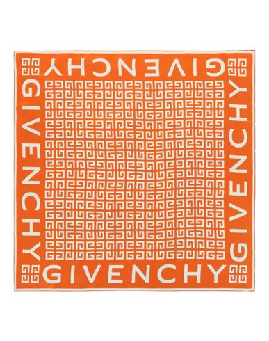 Givenchy 4g Monogram Printed Scarf Woman Scarf Orange Size - Silk