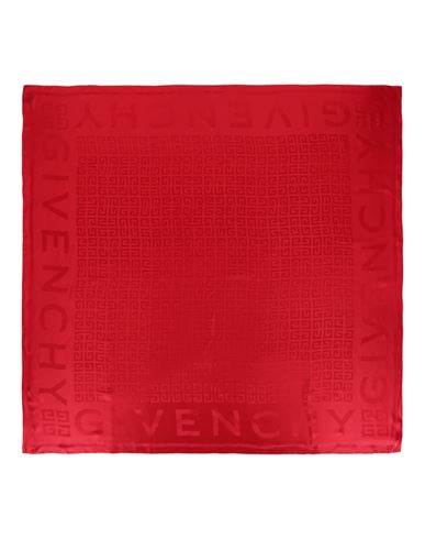 Givenchy 4g Logo Silk Scarf Woman Scarf Red Size - Silk