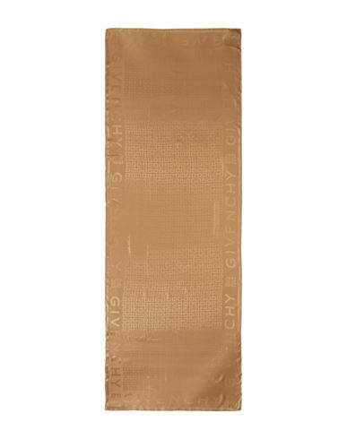 Givenchy 4g Monogram Silk Scarf Woman Scarf Beige Size - Silk