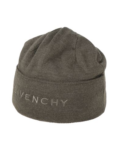 Givenchy Woman Hat Khaki Size Onesize Wool In Gray