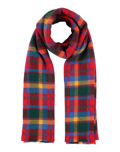 Acne Studios Man Scarf Tomato Red Size - Wool In Multi