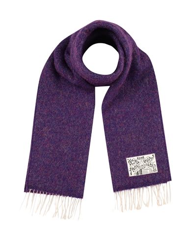 Acne Studios Woman Scarf Purple Size - Nylon, Cotton, Polyester, Acrylic, Wool