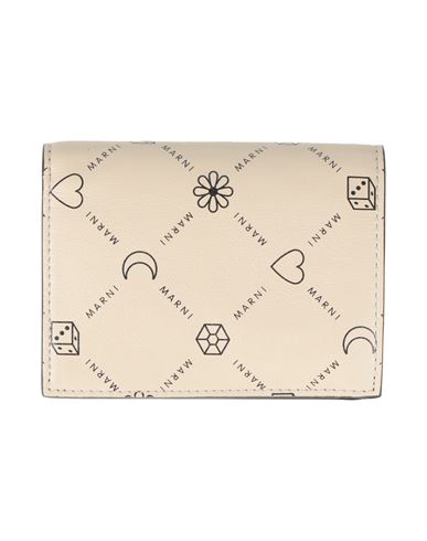 Shop Marni Woman Wallet Ivory Size - Leather In White