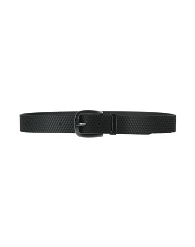 Antony Morato Man Belt Midnight Blue Size S Leather In Black