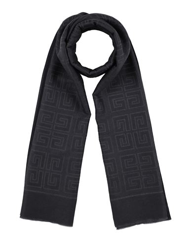 Givenchy Woman Scarf Lead Size - Wool, Silk In Gray