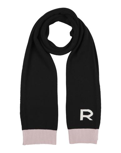 Shop Rochas Woman Scarf Black Size - Lambswool, Cashmere