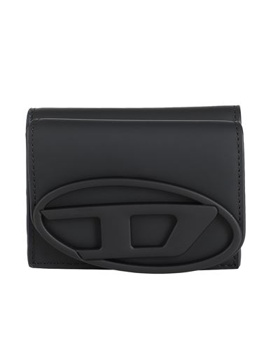 Shop Diesel 1dr Tri Fold Coin Xs Ii Woman Wallet Black Size - Cow Leather