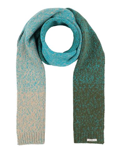 Shop Mantero 1902 Woman Scarf Turquoise Size - Wool In Blue
