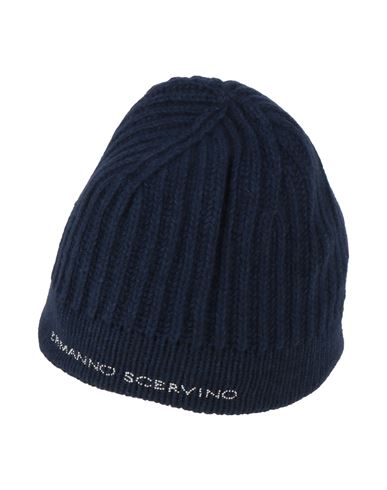 Ermanno Scervino Junior Toddler Girl Hat Navy Size 4 Polyamide, Viscose, Wool, Cashmere In Navy Blue