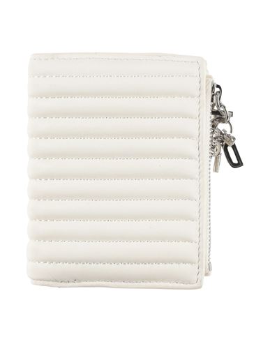 Shop Diesel Woman Wallet Off White Size - Ovine Leather