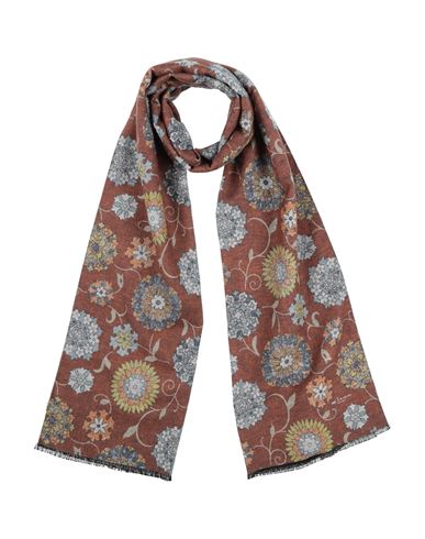 Kiton Woman Scarf Cocoa Size - Silk In Red
