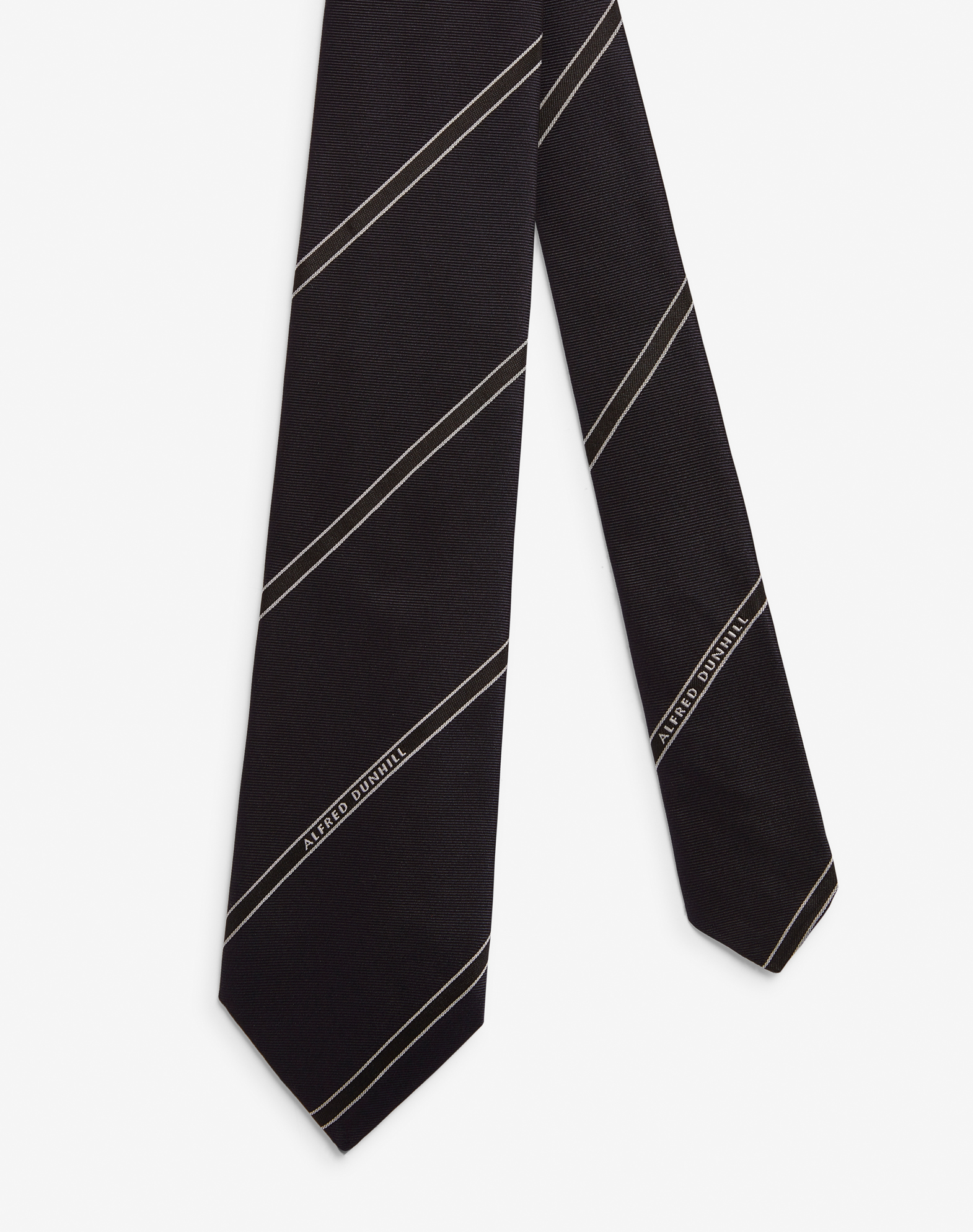 DUNHILL SELVEDGE SILK WOVEN TIE 