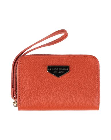 Shop Marc Ellis Woman Wallet Orange Size - Leather
