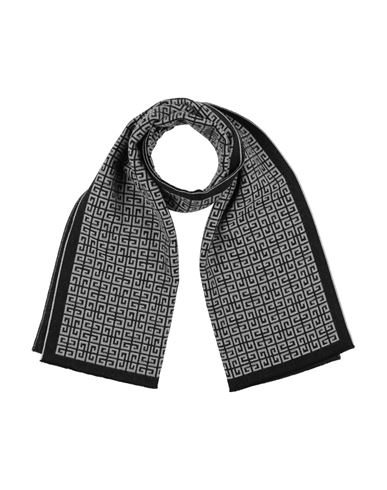 Givenchy Man Scarf Grey Size - Wool, Virgin Wool In Grey