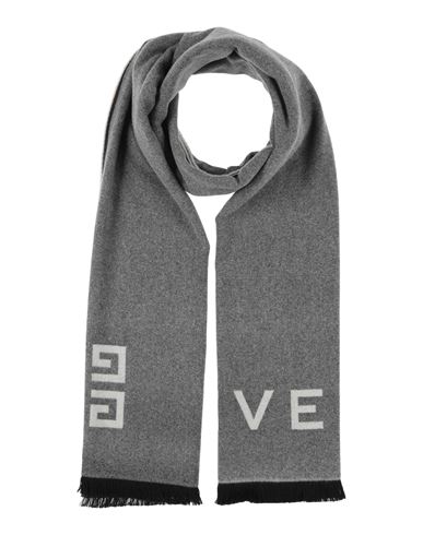 Shop Givenchy Woman Scarf Grey Size - Wool, Cashmere